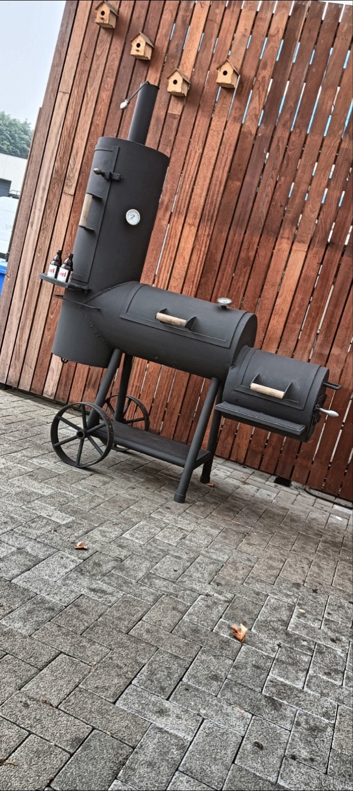BBQ Oklahoma mét rookkamer. Robuust model., Ophalen