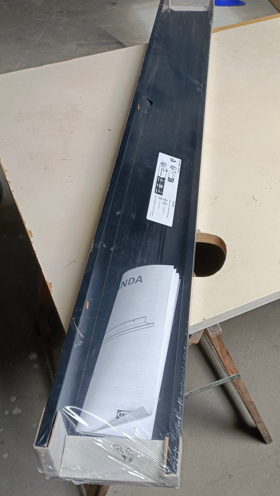Mosslanda schilderijenplank Ikea zwart, Enlèvement ou Envoi, Neuf