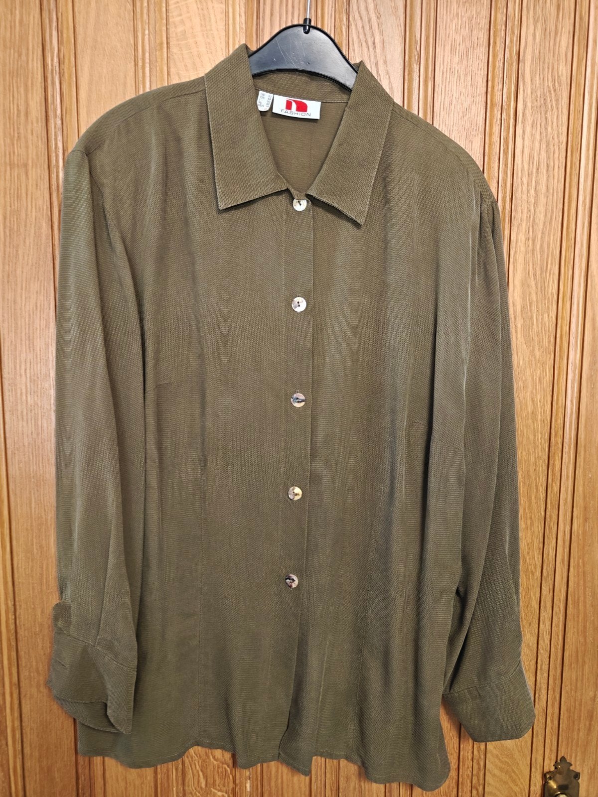 Khaki bloes maat 48, Kleding | Heren, Grote Maten, Ophalen of Verzenden