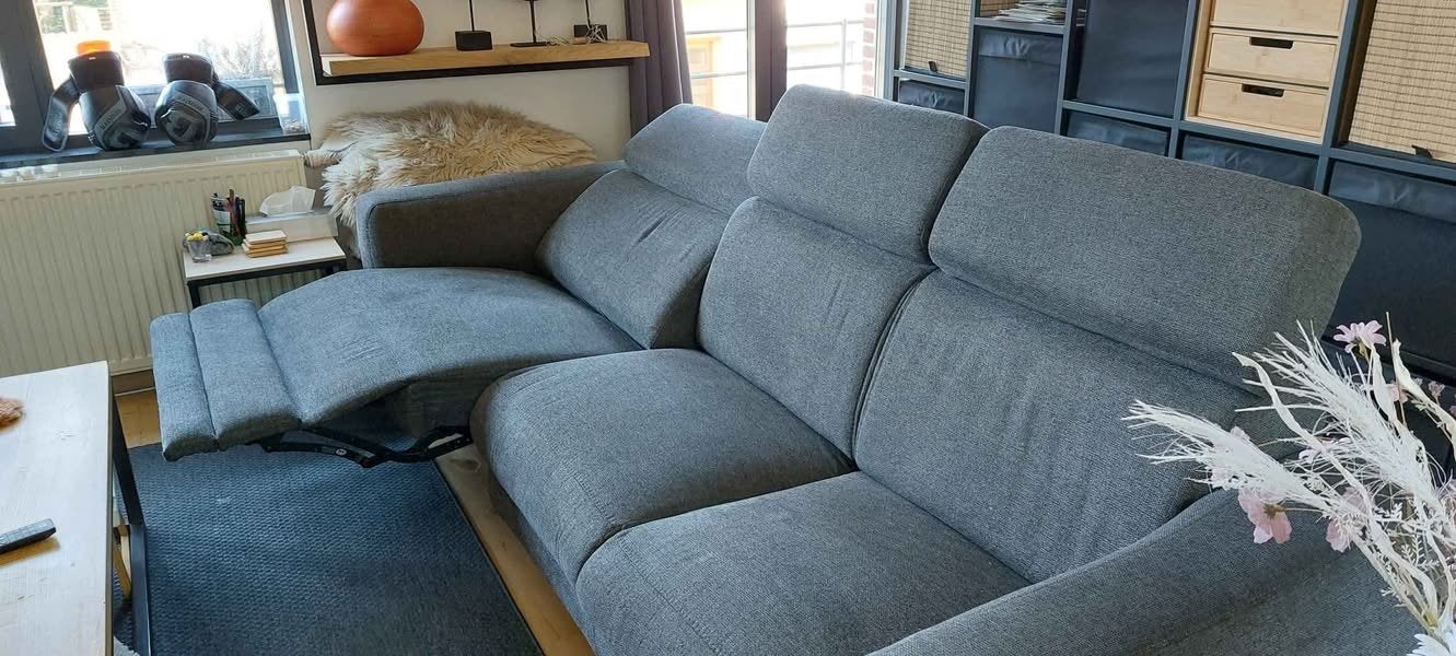 weba 3-zit zetel met electrische relax, Ophalen, 250 tot 300 cm, Driepersoons, 75 tot 100 cm