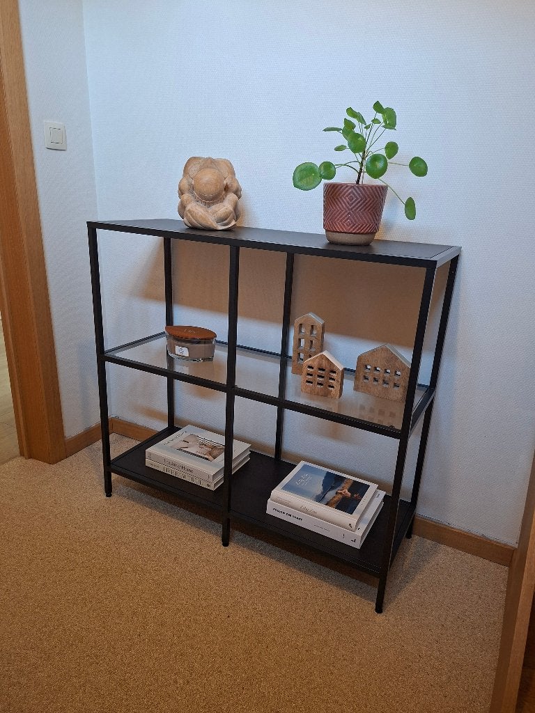 Zwart rek Ikea, Ophalen, Zo goed als nieuw