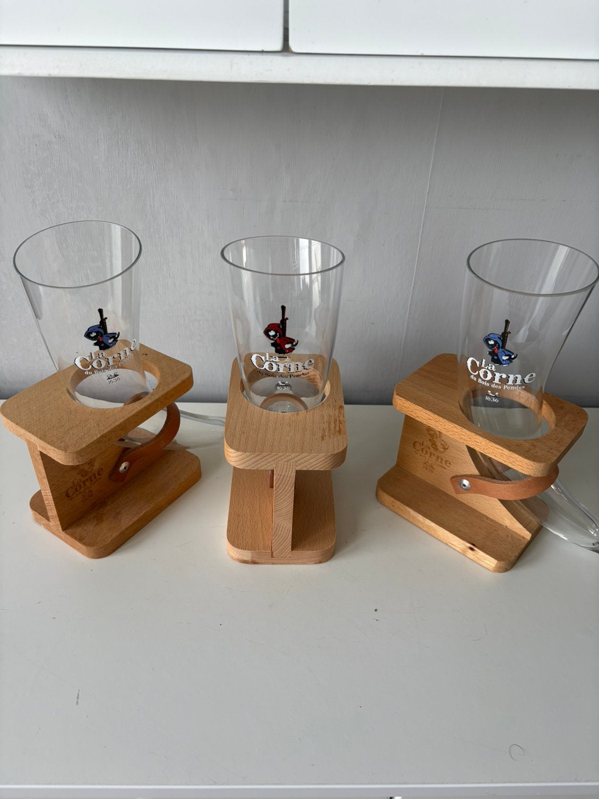 3 glazen „LA CORNE” (12€ per stuk), Verzamelen, Ophalen of Verzenden, Nieuw