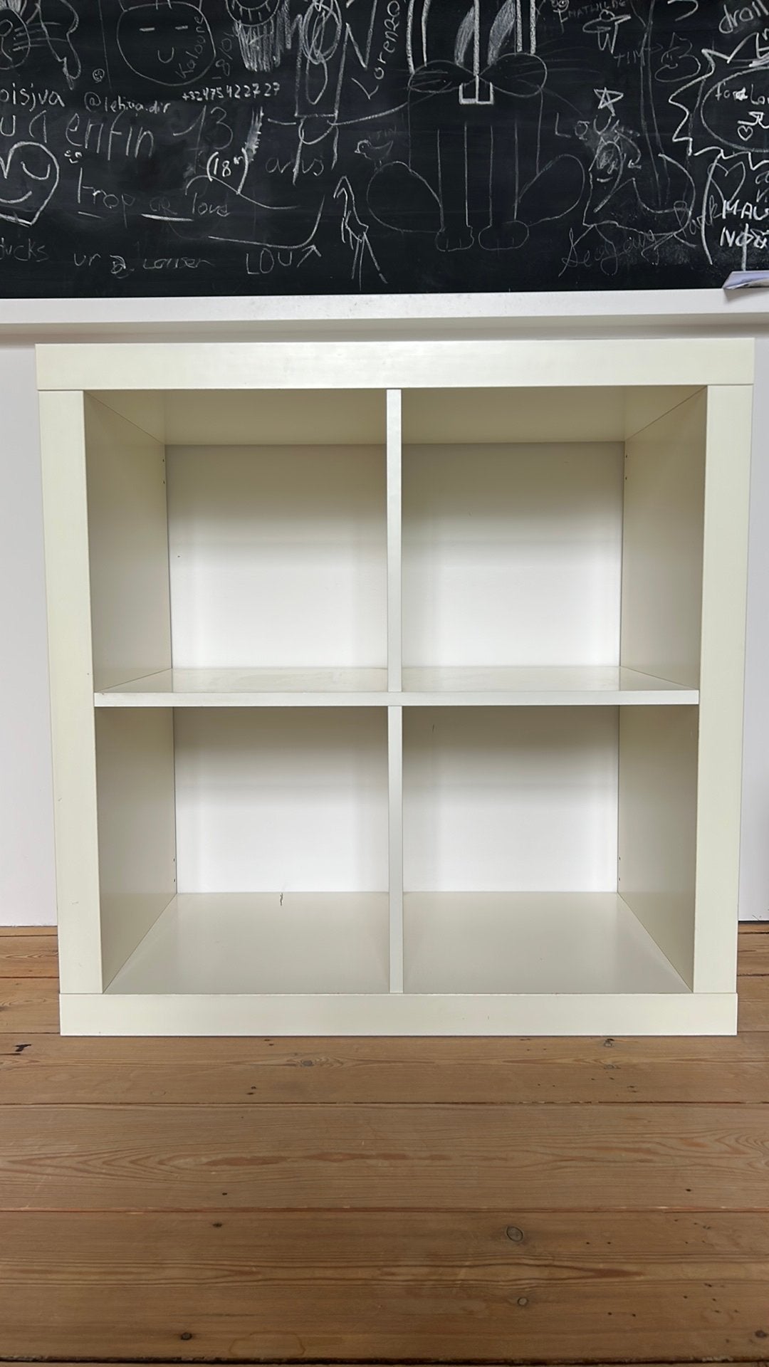 Meuble 4 casiers IKEA KALLAX Blanc, Enlèvement, Utilisé
