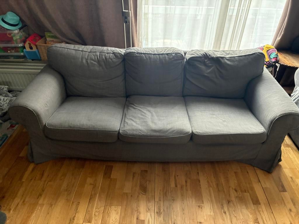 Ikea ektorp 3 places, Maison & Meubles, Canapés | Salons, Trois personnes, Banc droit, Enlèvement, Utilisé
