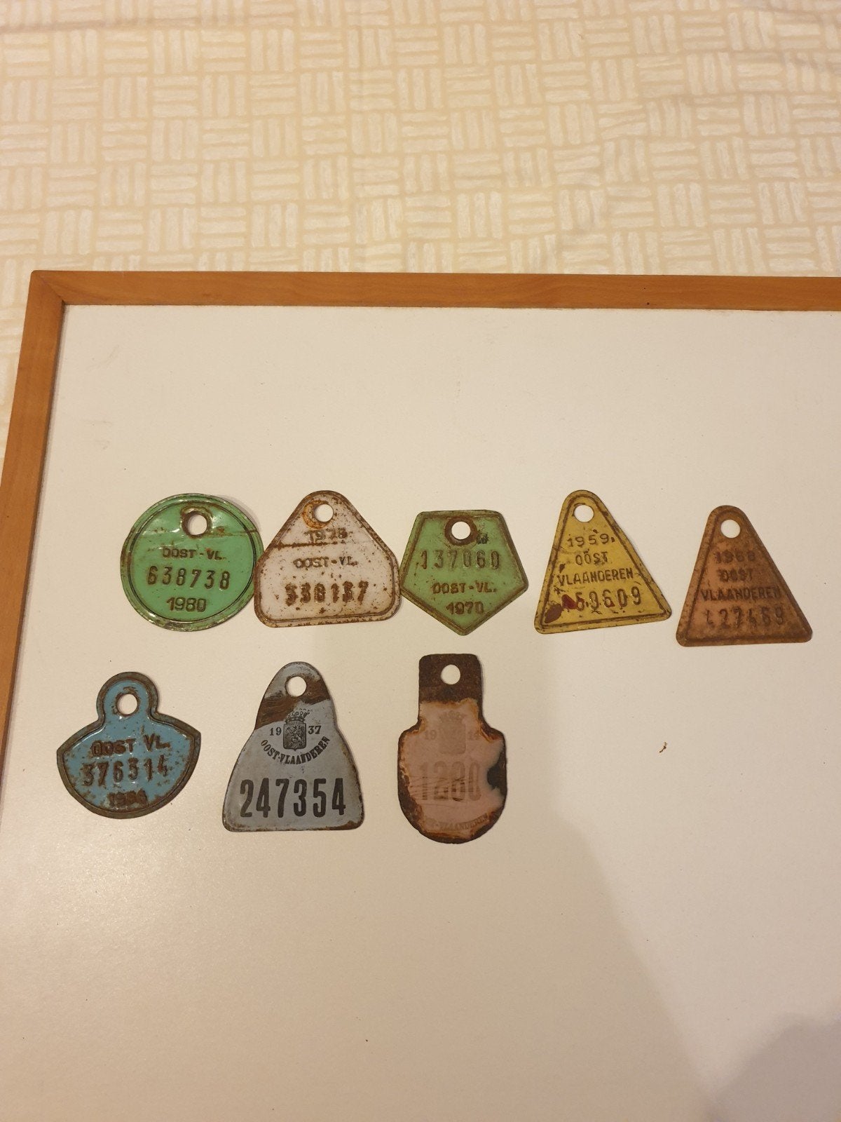plaques de vélo Flandre orientale, Enlèvement ou Envoi, Utilisé