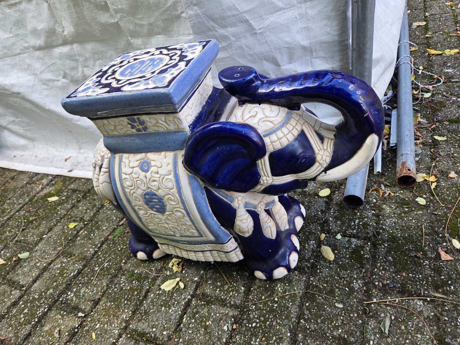 planten staander oliefant, Antiek en Kunst, Ophalen