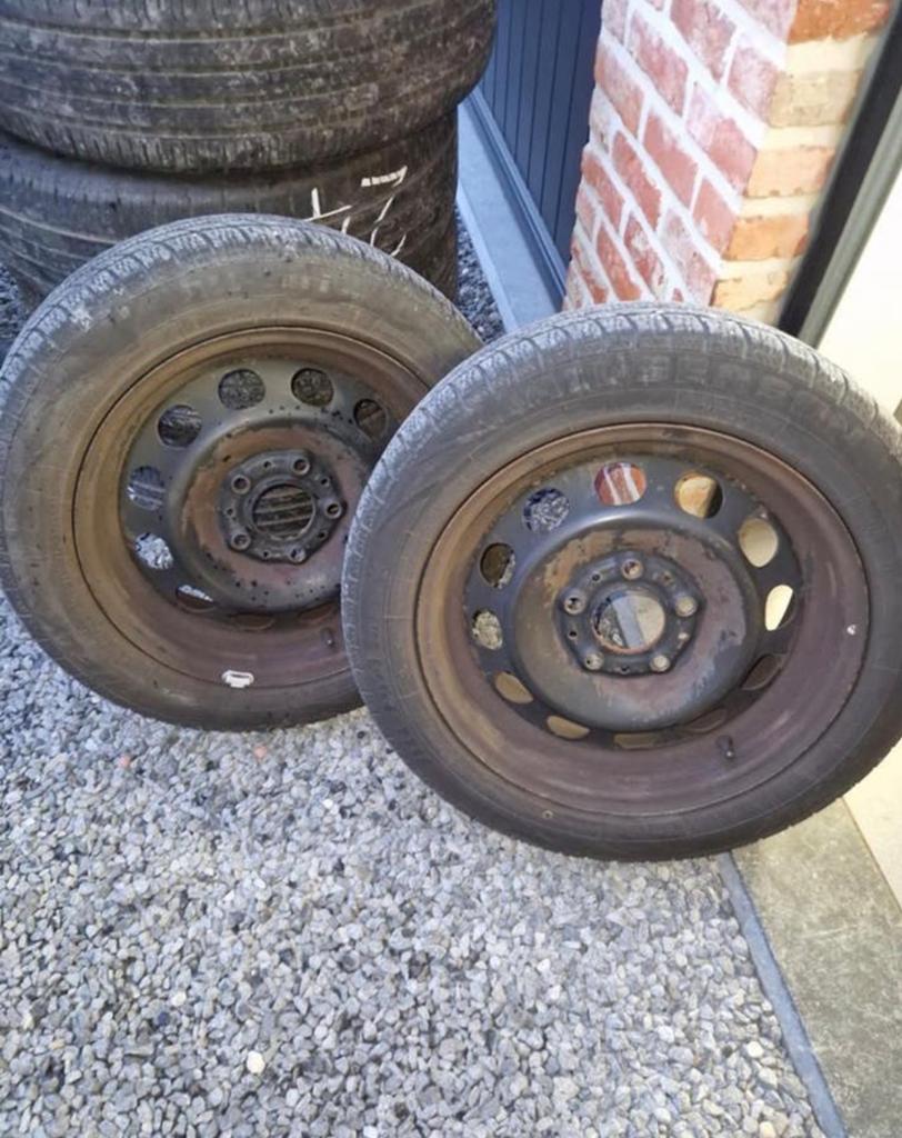 2x Allseasons banden met wiel 16 inch, Auto-onderdelen, Ophalen, Gebruikt, 16 inch, Banden en Velgen