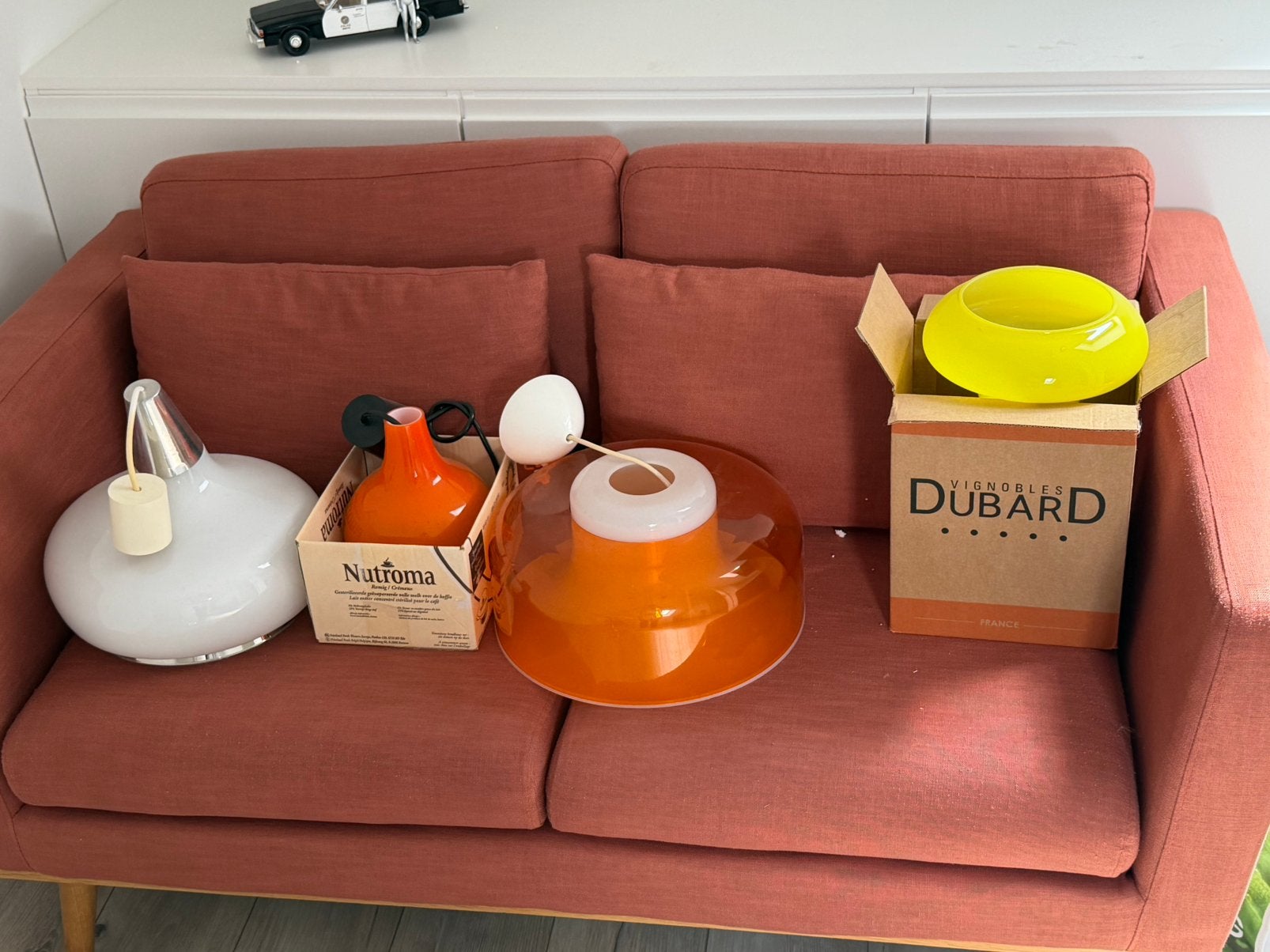 Lampes rétro orange et lampes vintage de l'ère spatiale, 150 cm ou plus, Moins de 150 cm, Banc droit, Enlèvement