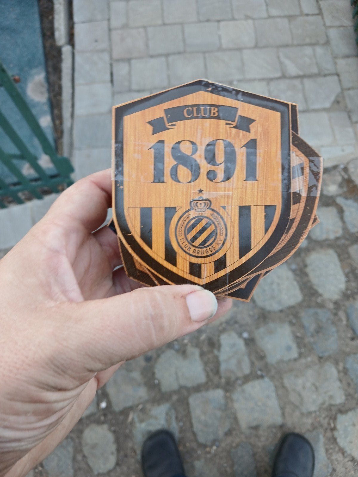 onderzetters in hout van club brugge, Maison & Meubles, Accessoires pour la Maison | Tableaux à écrire & Proverbes, Enlèvement