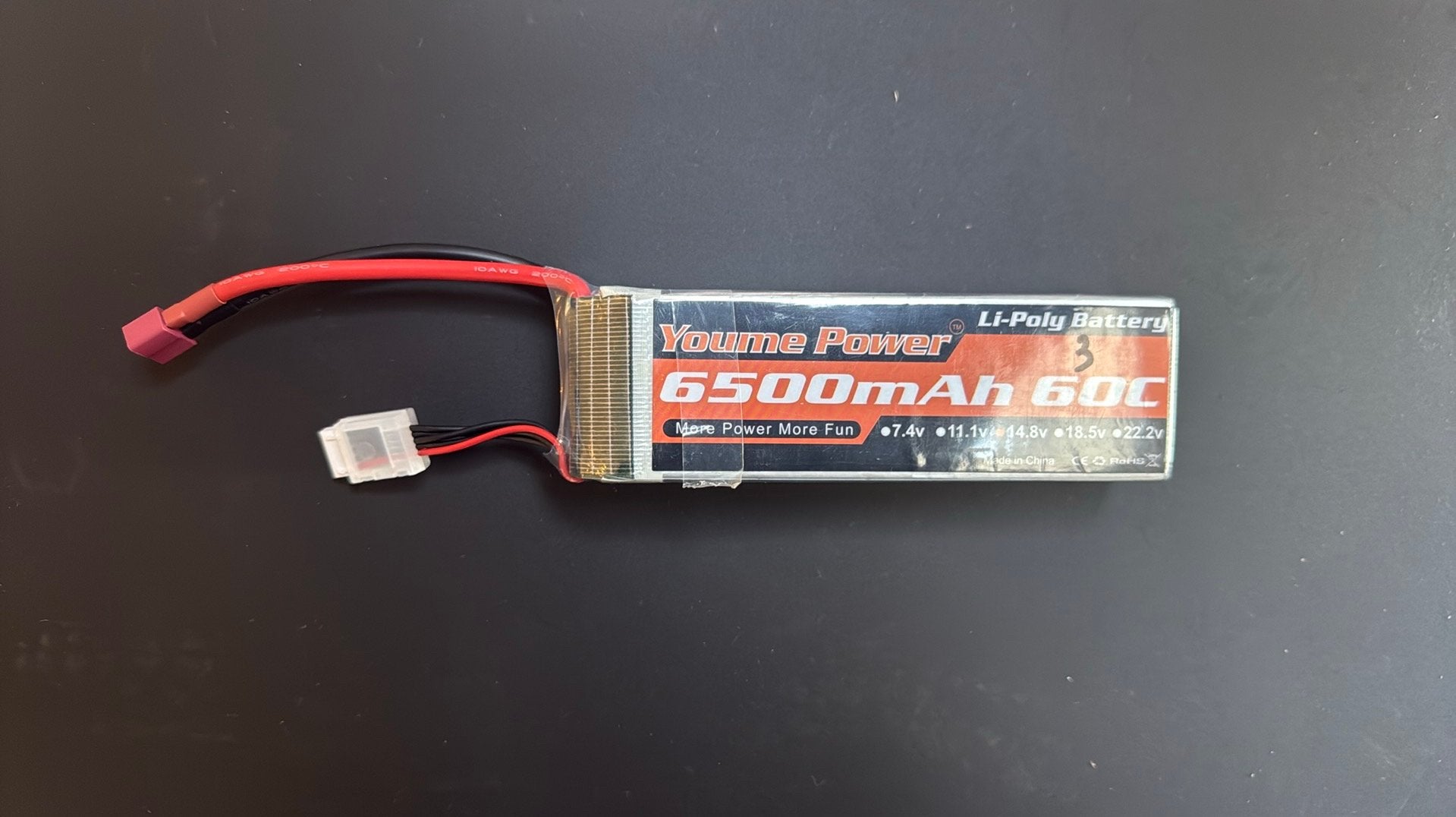 Lipo 4s 6500 mah, Hobby en Vrije tijd, Ophalen of Verzenden, Zo goed als nieuw