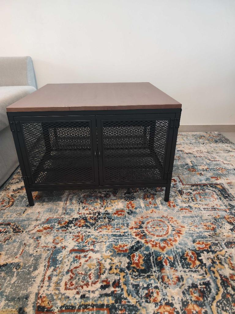 Table de rangement IKEA FJÄLLBO 68x68x48 noire, Maison & Meubles, Tables | Dessertes, Comme neuf, 50 à 75 cm, 50 à 100 cm, Carré