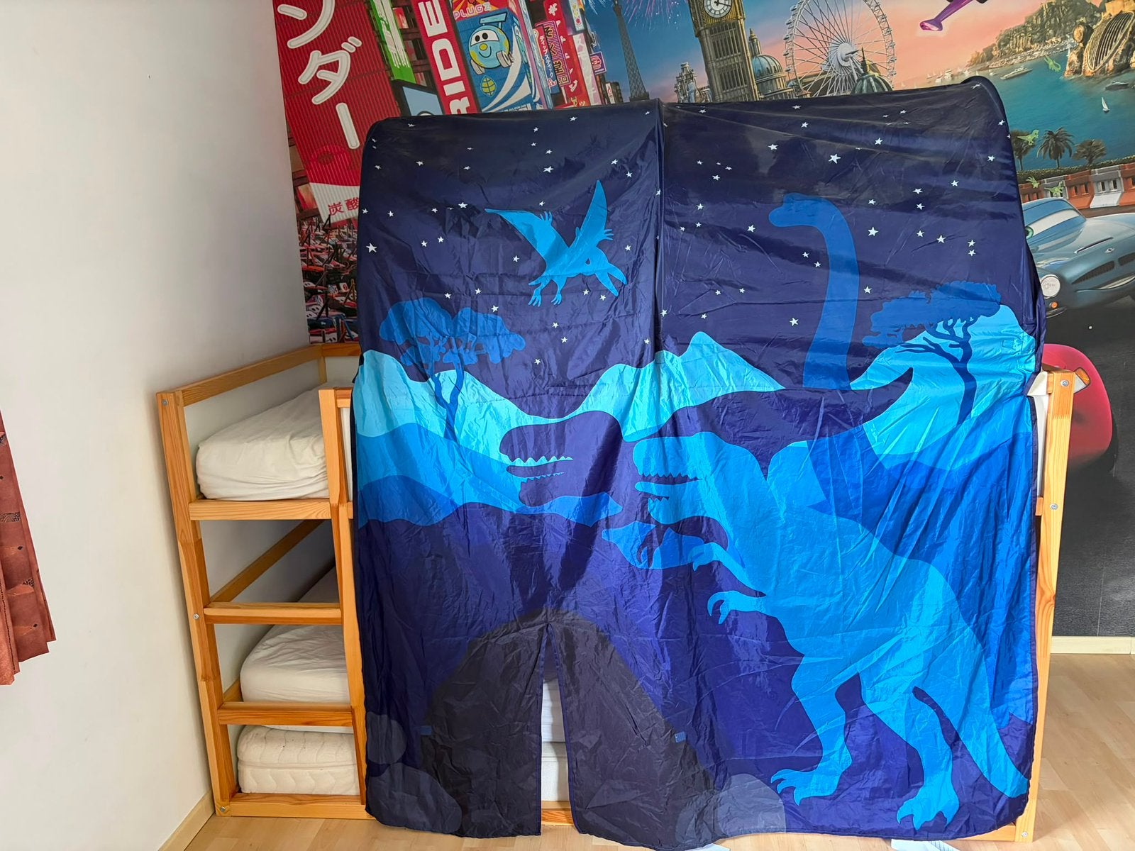 Bed tent ikea voor kura hoogslaper, Ophalen, Zo goed als nieuw, Hoogslaper