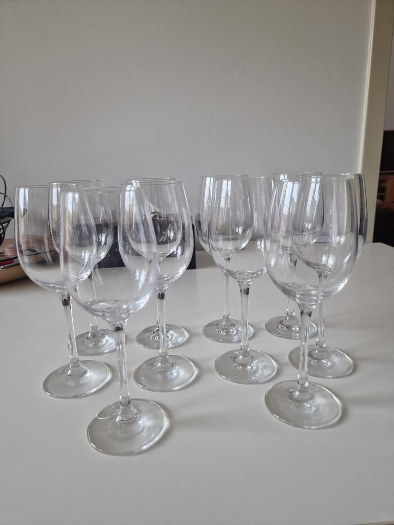 Lot de 10 verres à vin Schott Zwiesel, Enlèvement, Utilisé, Verres et Verres à shot