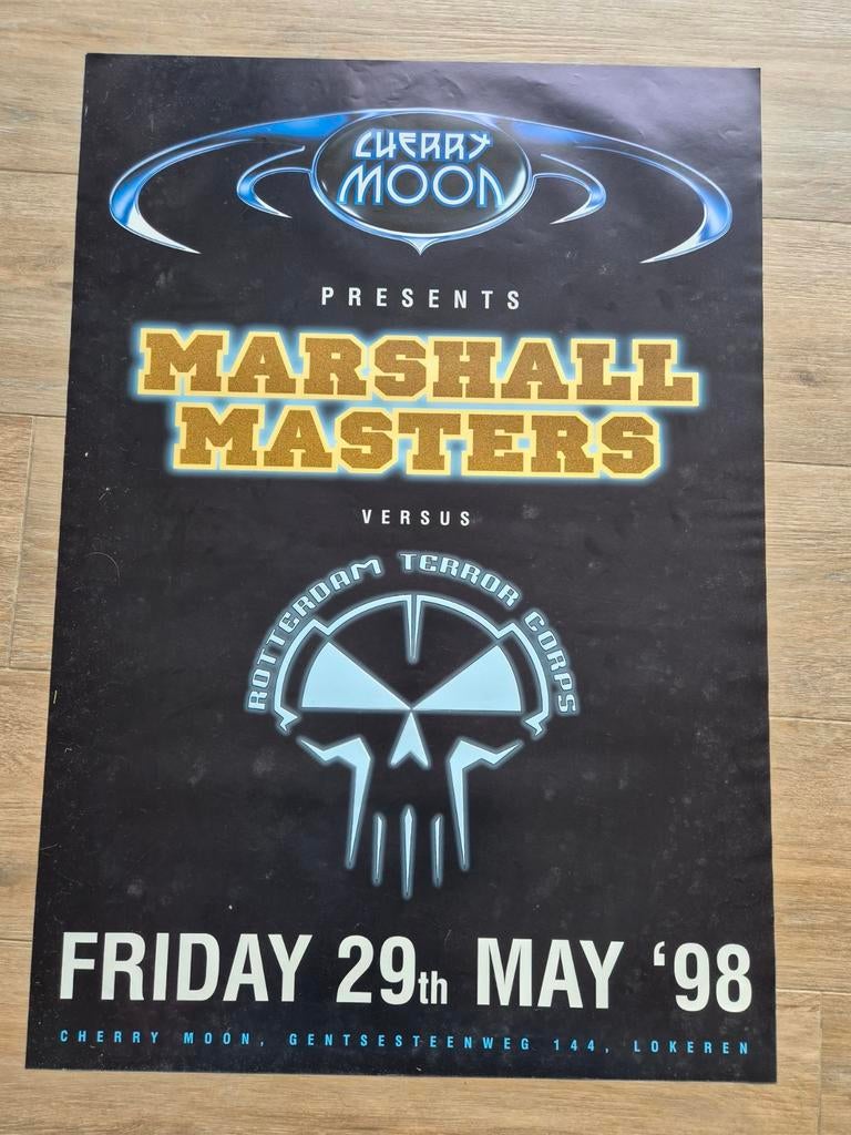 Affiche de concert de Cherry Moon Marshall Masters 1998, Enlèvement ou Envoi, Comme neuf, Musique