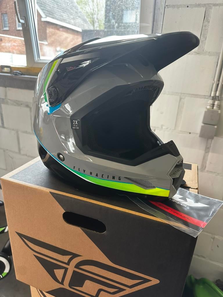 3x Nette Crosshelmen (FLY Racing o.a.) - Maat XXL, Motoren, Ophalen, Nieuw zonder kaartje, XXL, Heren