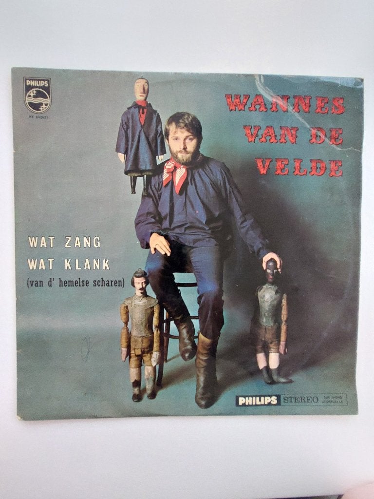 Wannes Van De Velde - Wat Zang Wat Klank (1967), CD & DVD, Vinyles | Néerlandophone, Pochette photo, Avec pochette intérieure