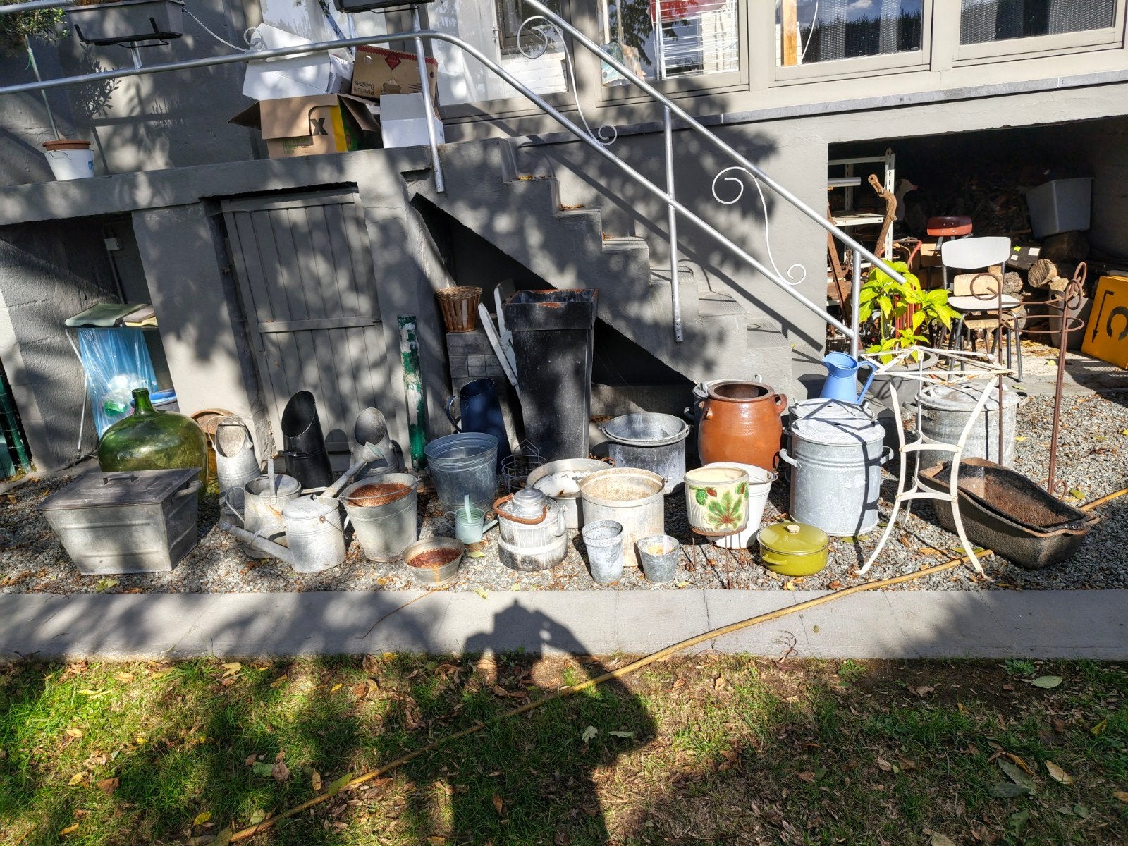 lot diverse vintage retro tuin / terras decoratie, Ophalen