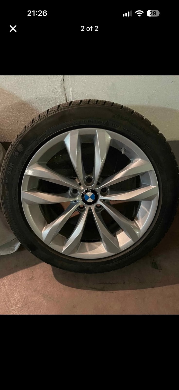 Original BMW jantes avec pneu hiver 18’’, Neuf, Véhicule de tourisme, 18 pouces, Enlèvement