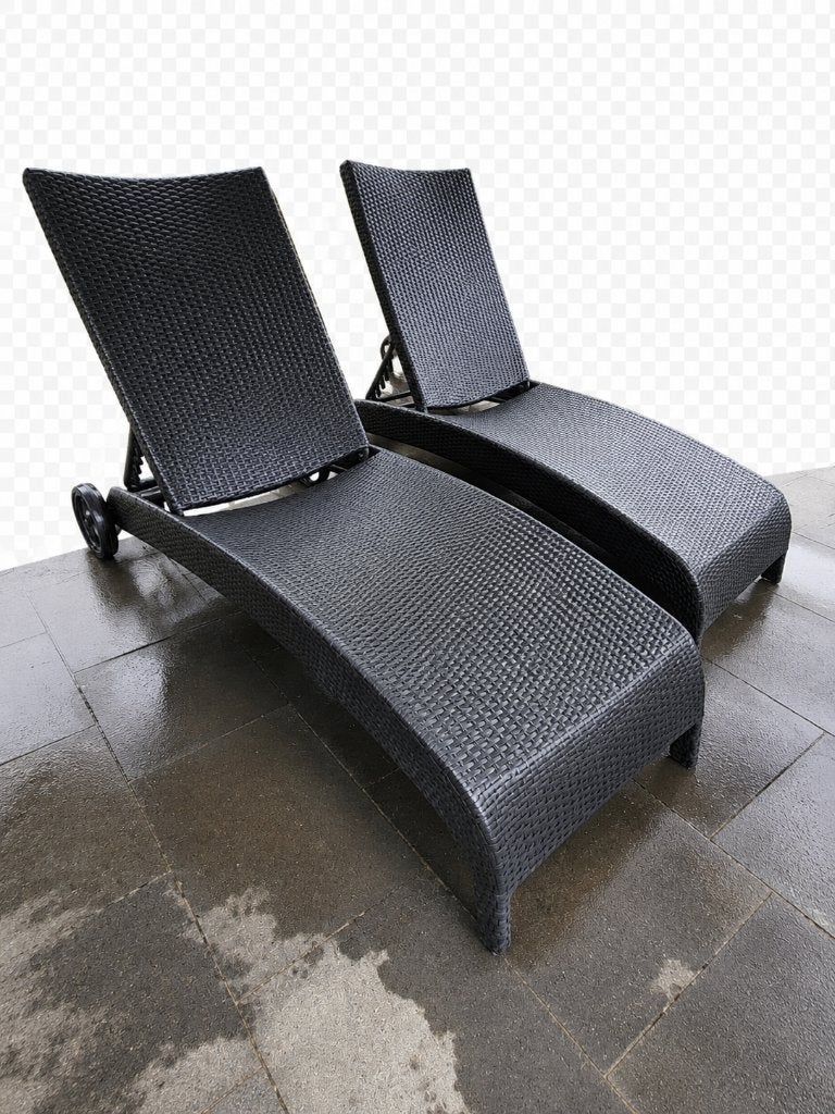 Tuin ligbed, Enlèvement, Utilisé, Osier, Réglable
