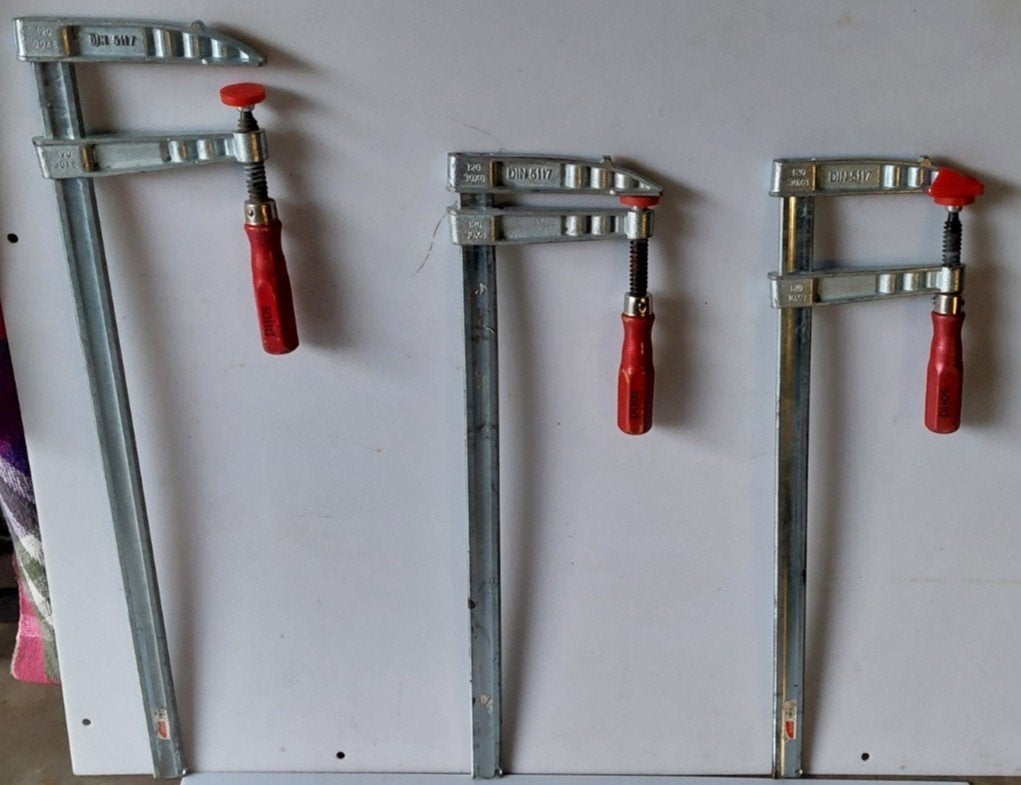 Set van 3 Solid Lijmklemmen / Sergeanten 300x120 mm – NIEUW!, Doe-het-zelf en Bouw, Ophalen, Nieuw
