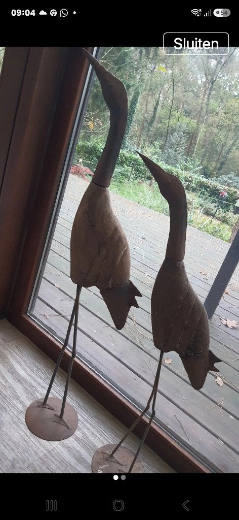 Decoratie vogels, Ophalen, Gebruikt