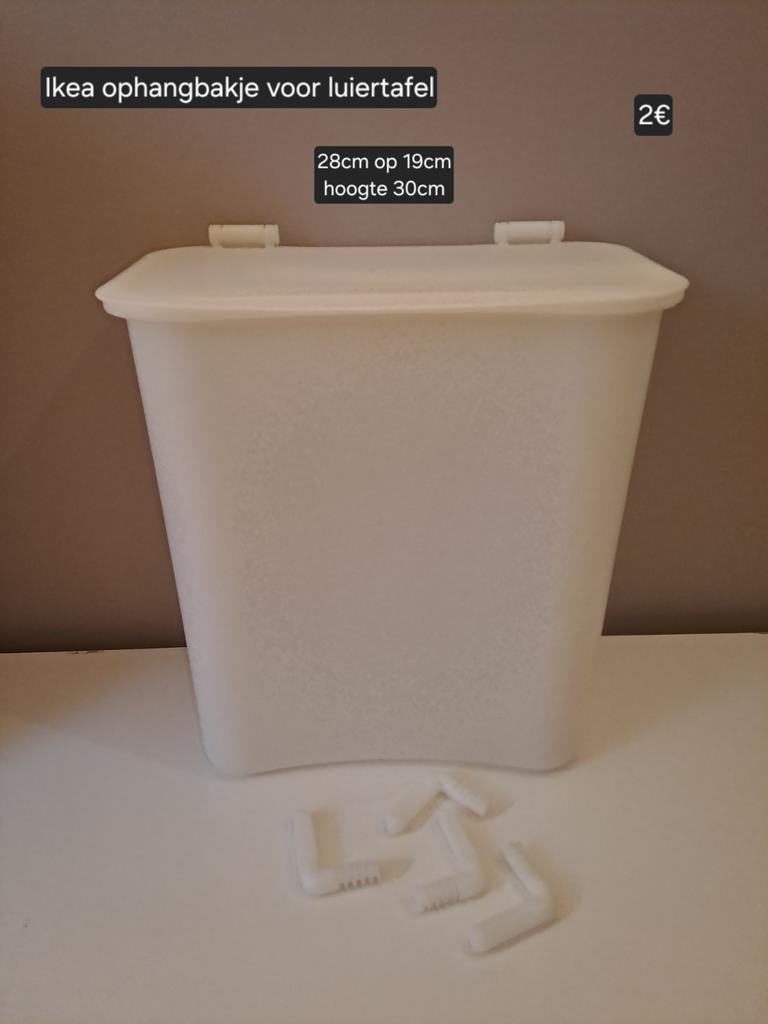 Ophangbakje Ikea, Ophalen