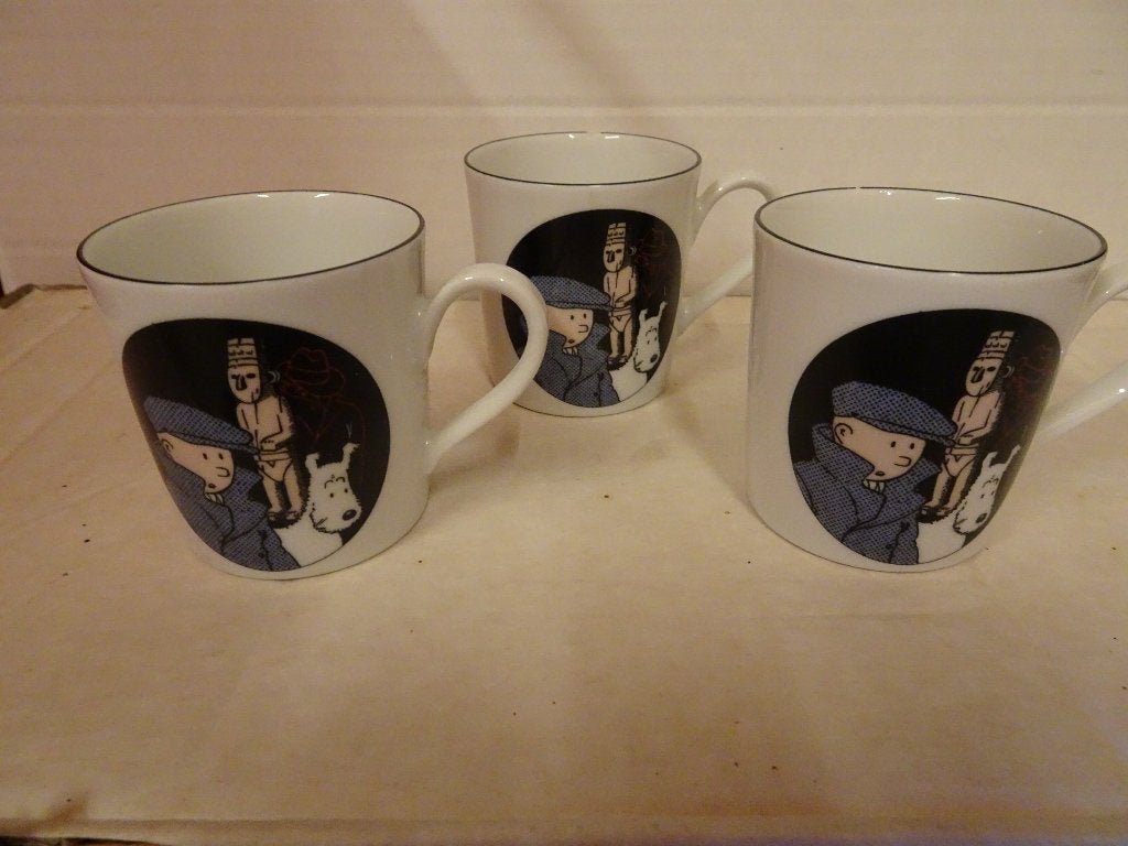3 Axis Paris Tintin Cups - Het gebroken oor, Ophalen of Verzenden, Kuifje, Zo goed als nieuw, Gebruiksvoorwerp