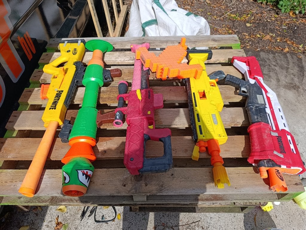 Nerf gun, Enlèvement