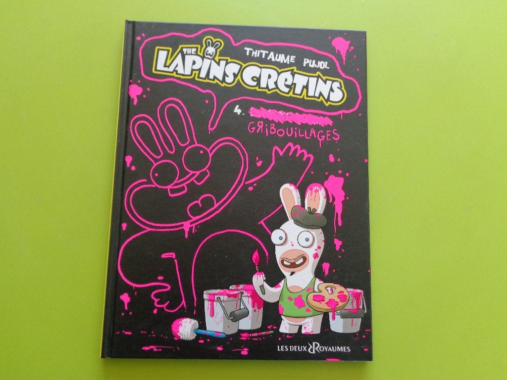 BD Lapins crétins - album 4 - GRIBOUILLAGES, Eén stripboek, Ophalen of Verzenden, Zo goed als nieuw, Thitaume et Romain Pujol