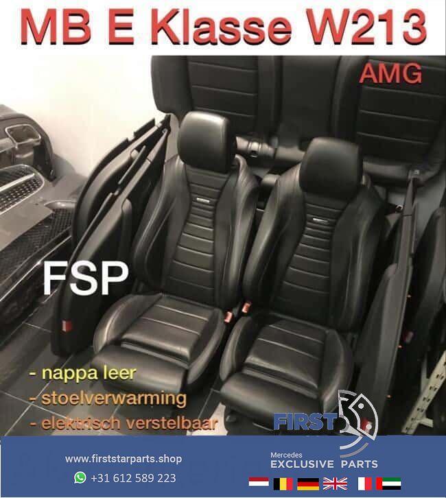 W213 E63 AMG Interieur Mercedes E Klasse 2016-2018 Vol Leer, Utilisé, -, -, Enlèvement ou Envoi