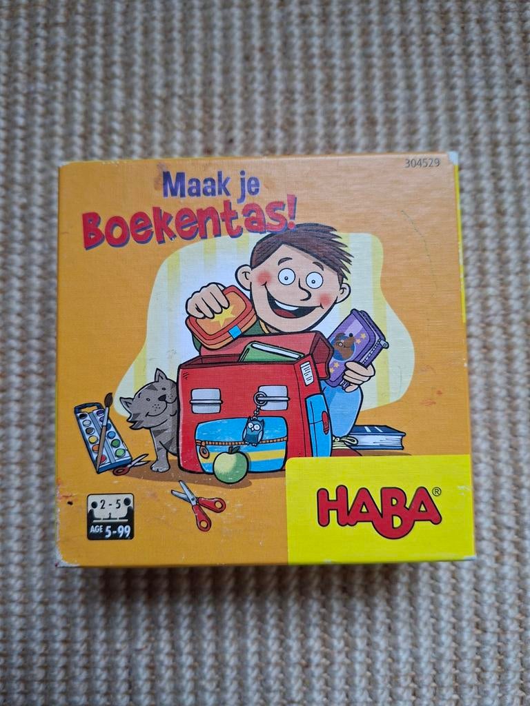 Gezelschapspel: Maak je boekentas! - Haba, Kinderen en Baby's, Ophalen of Verzenden