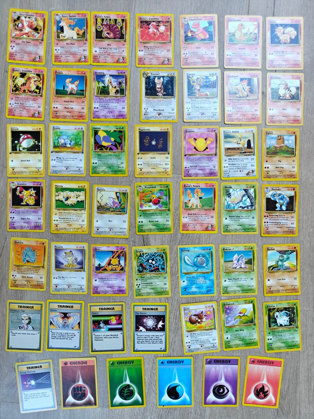 Pokémon vintage kaartjes WOTC, Ophalen of Verzenden, Nieuw, Meerdere kaarten, Foil