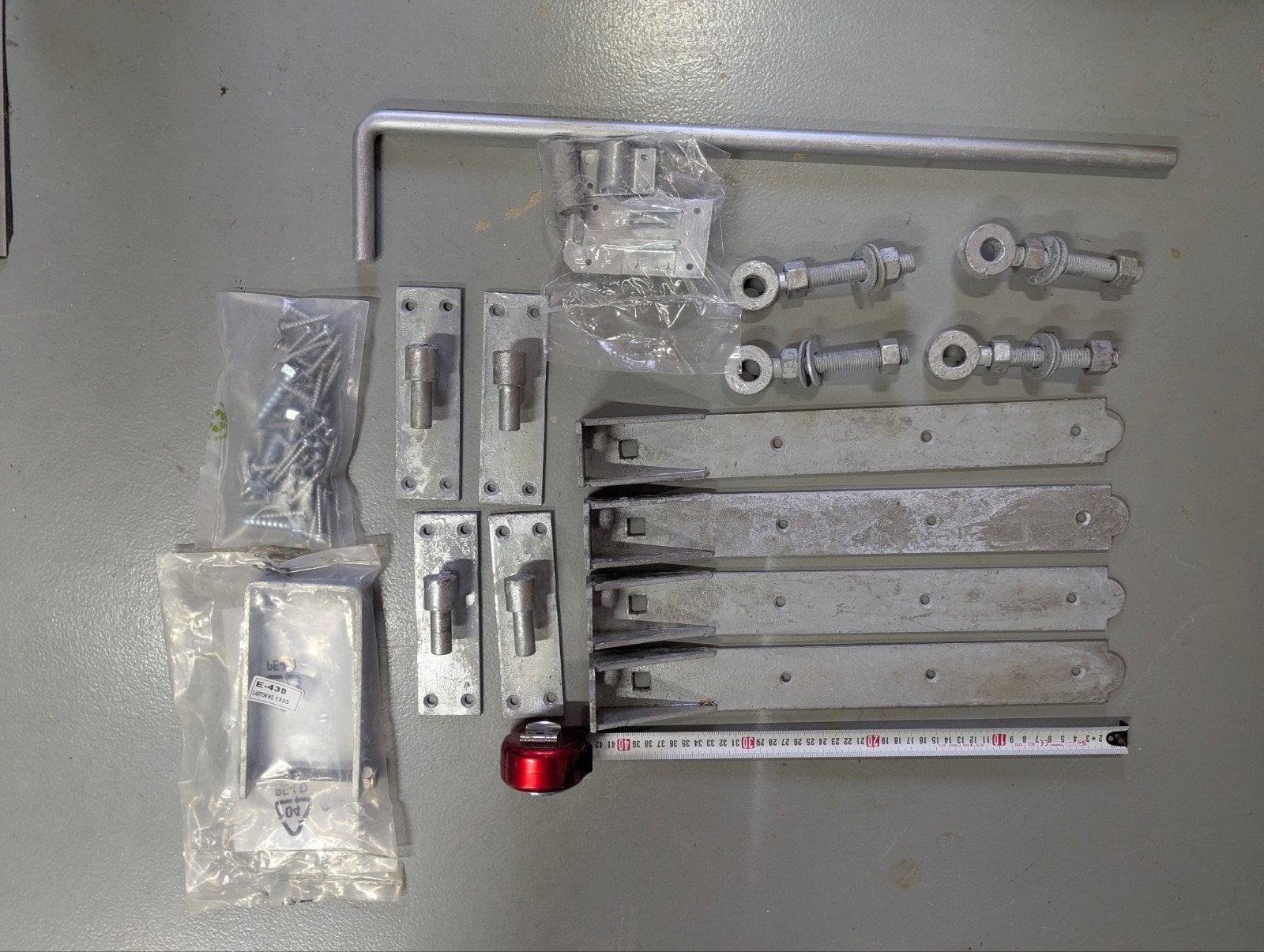 Hardwareset voor poorten, poortscharnier, Ophalen, Nieuw, 250 mm of meer, Overige typen