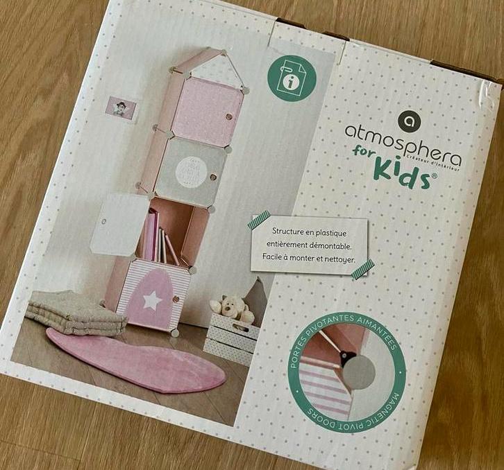Armoire de rangement rose pour chambre d'enfant, Enlèvement ou Envoi, Neuf