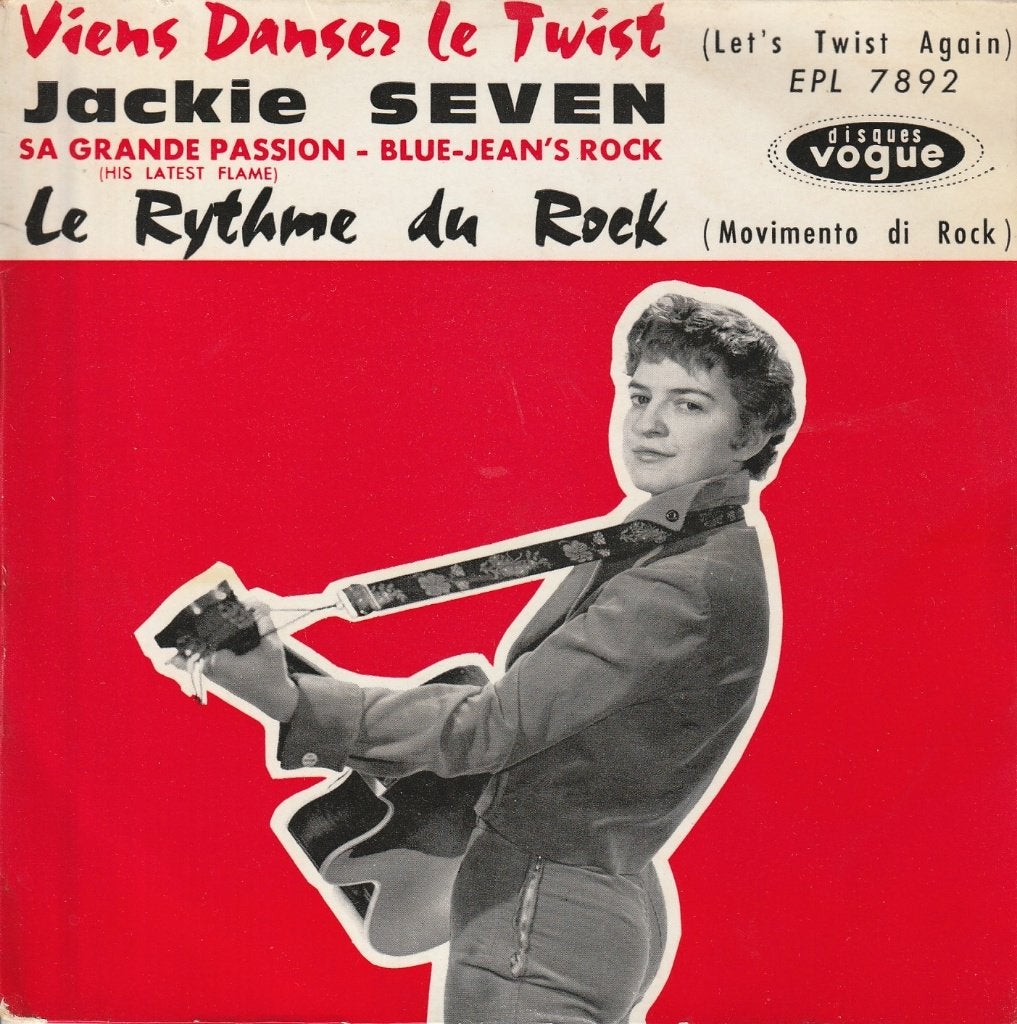Jackie Seven - Viens danser le twist et 3 autres - Belpop, EP, Enlèvement ou Envoi, 7 inch, Comme neuf