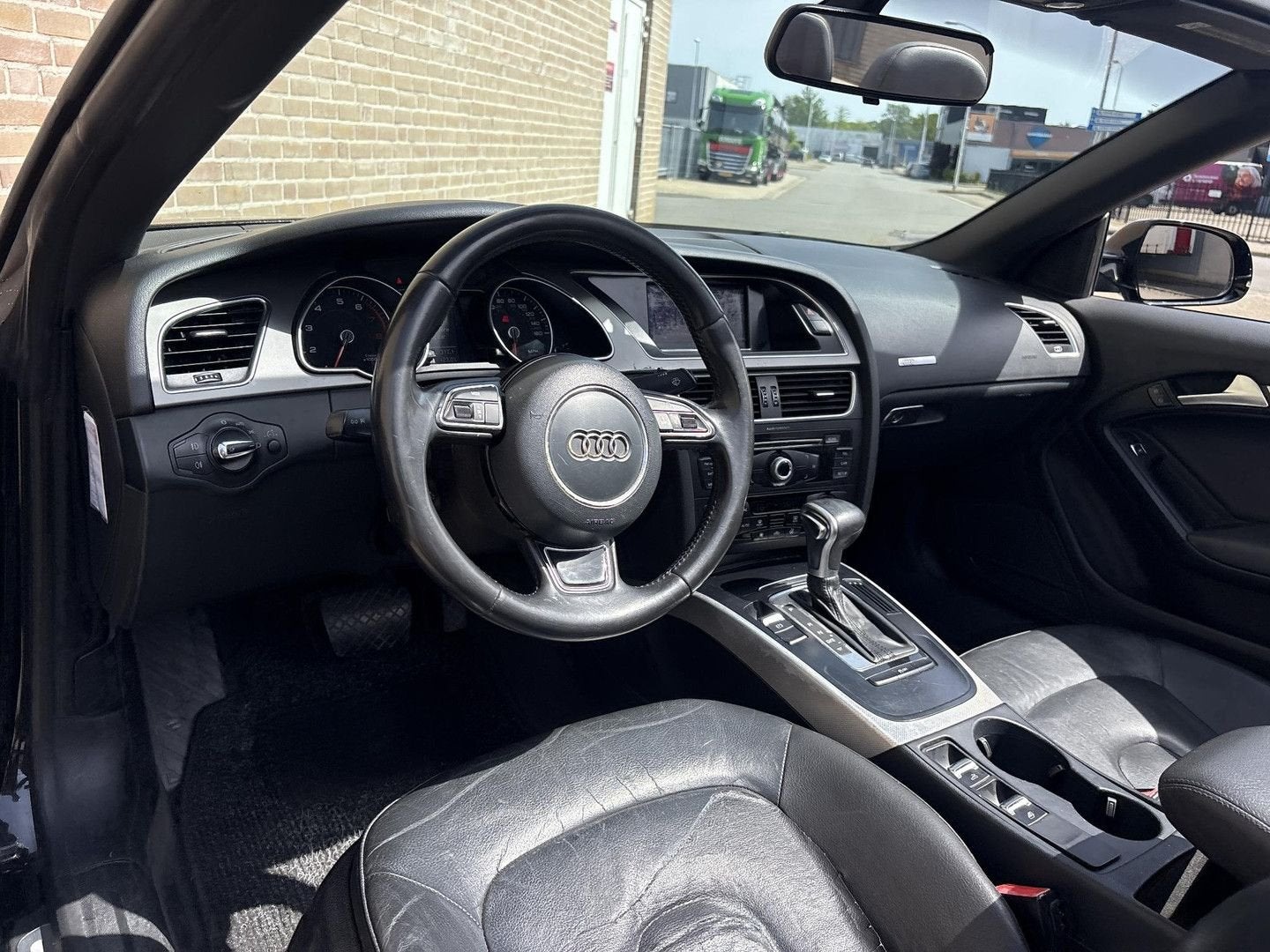 Audi A5 Cabriolet 2.0 TFSI quattro Automaat | Leder | Climat, Auto's, Audi, Automaat, Zwart, Cabriolet, Zwart