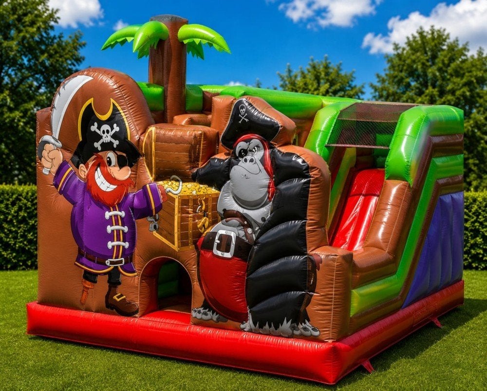 nieuw springkasteel piraten eiland, Ophalen