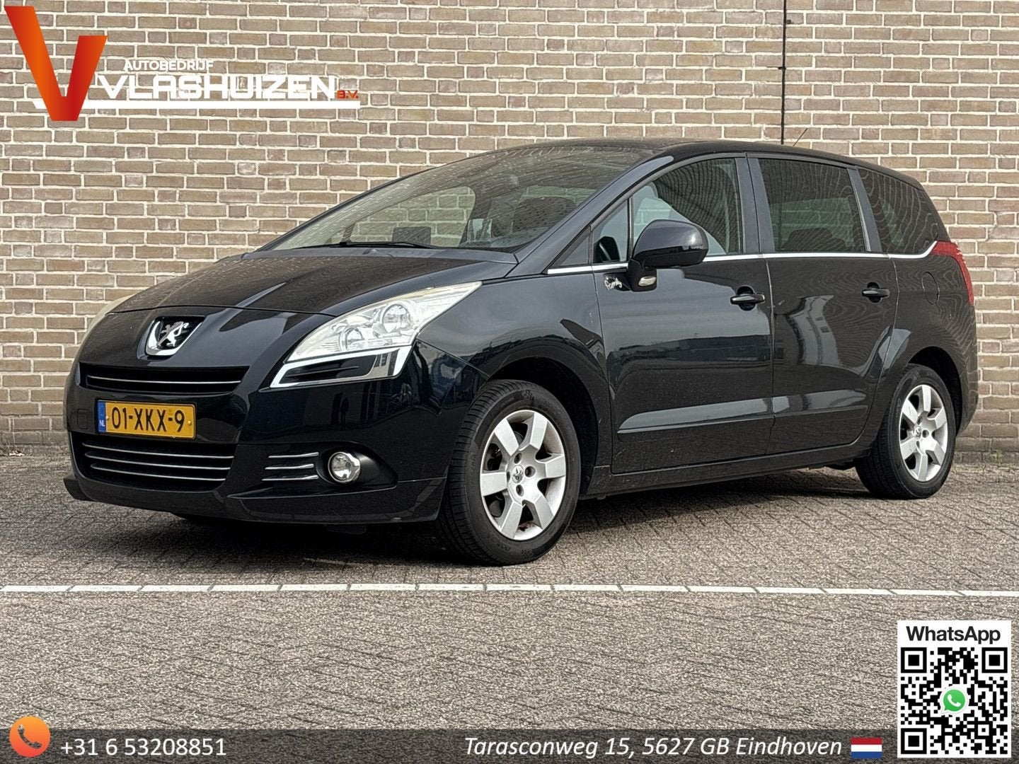 Peugeot 5008 1.6 THP Family 7p. | Leder | Pano | Climate | C, Auto's, 167 g/km, Monovolume, Zwart, Handgeschakeld