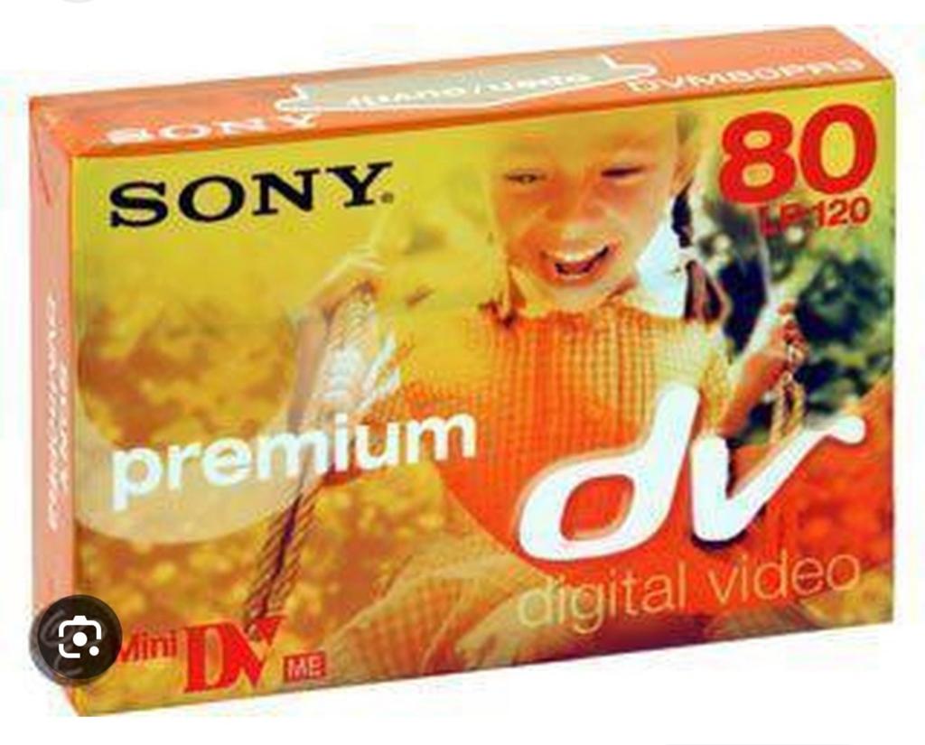 Sony premium mini dv 80 min, LP120, Ophalen