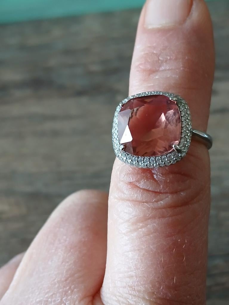 Bague argent 925 zultanit, Enlèvement ou Envoi, Argent, Argent