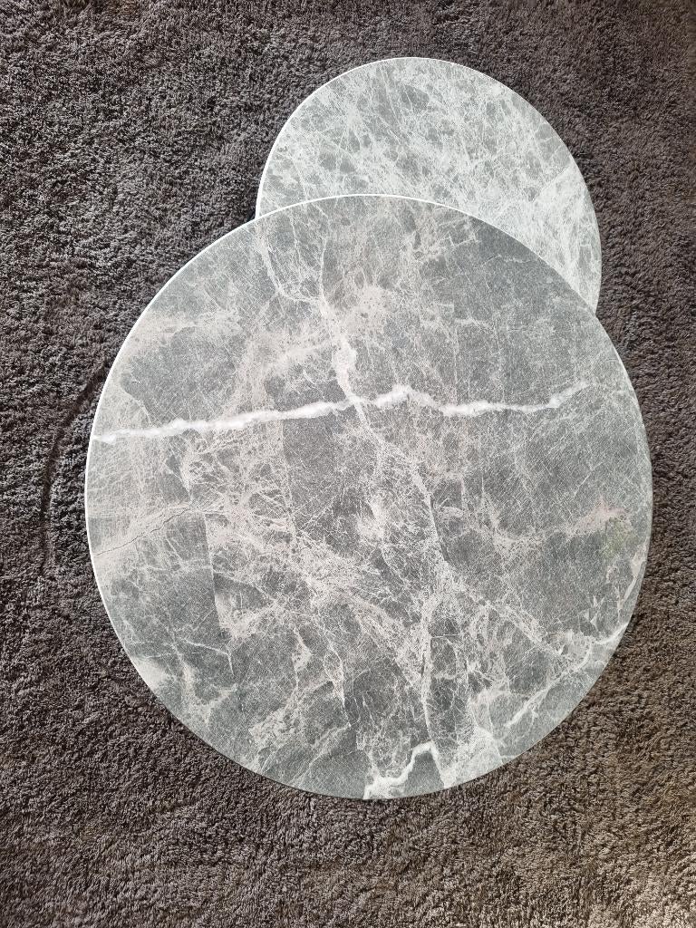 Salontafel, Huis en Inrichting, Ophalen, Marmer, 50 tot 75 cm, Rond