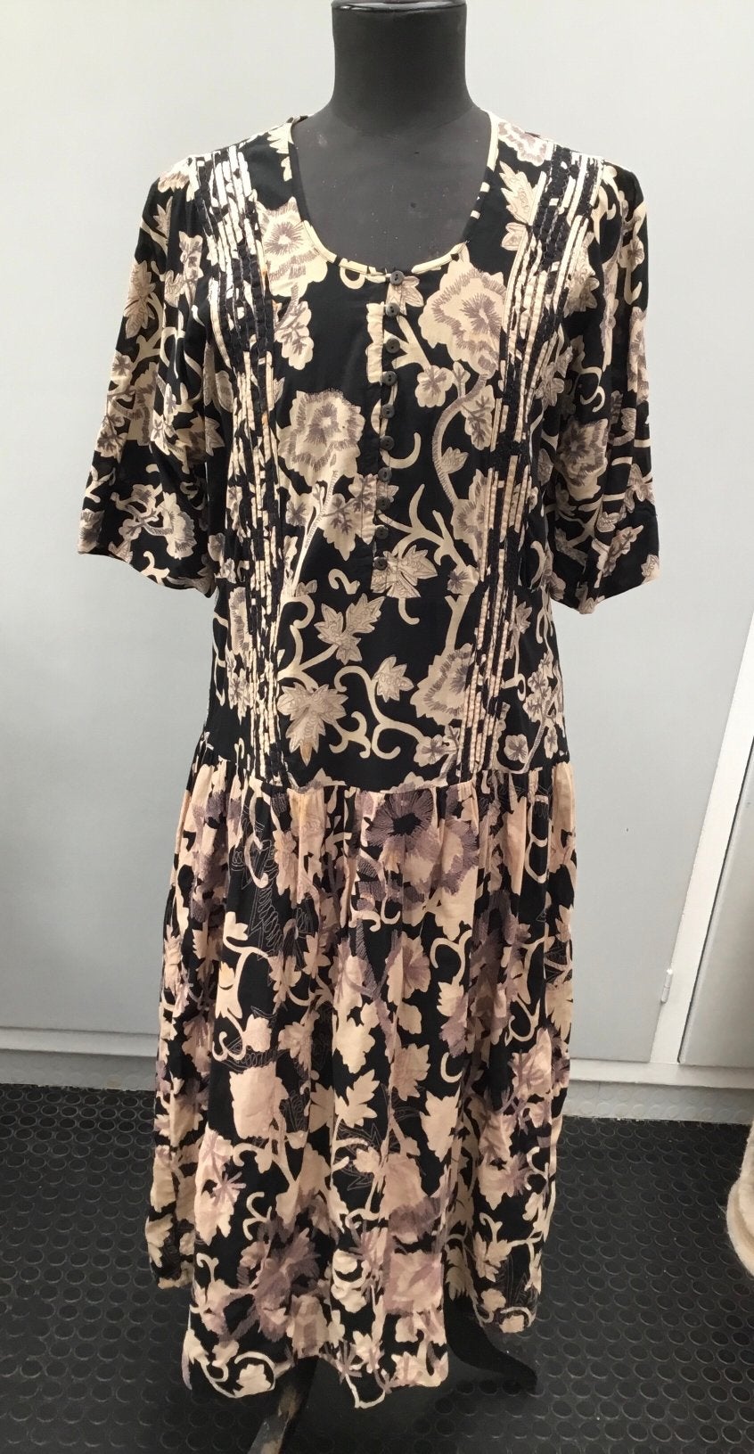 Tapis vintage à imprimé floral Dries Van Noten taille 42, Enlèvement ou Envoi, Porté, Taille 42/44 (L), Sous le genou