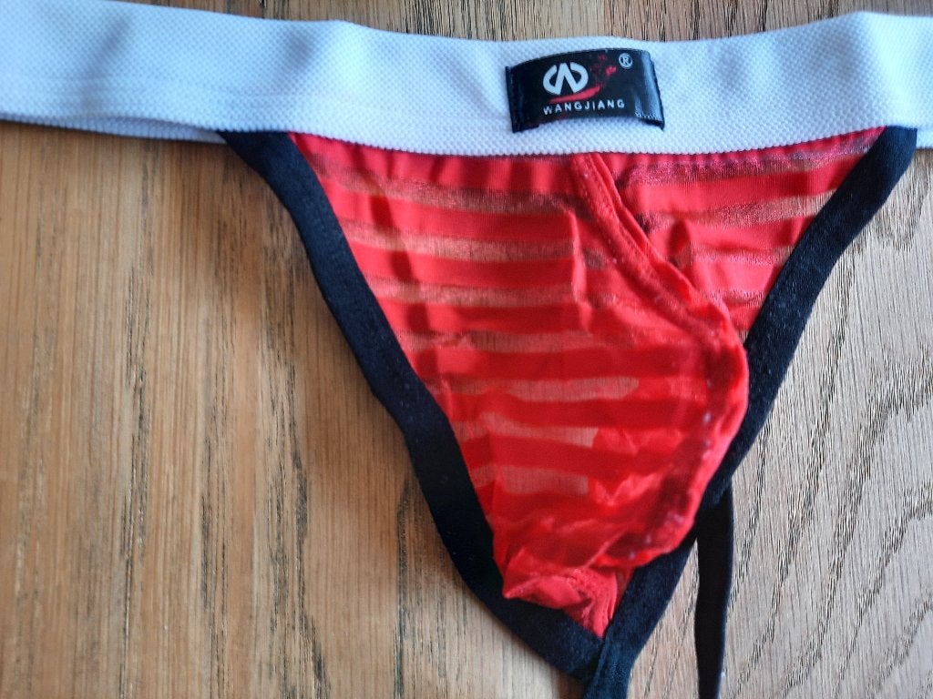 rode string met witte taille band, Ophalen of Verzenden, Rood, Wangjiang, Slip