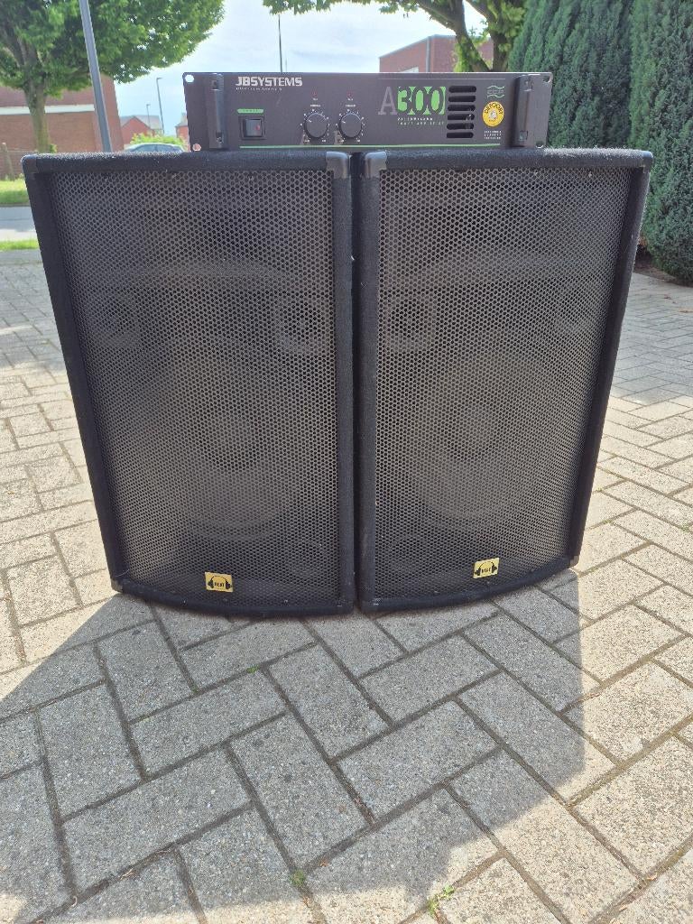 Luidsprekers en versterker, Audio, Tv en Foto, Luidsprekerboxen, Ophalen, Zo goed als nieuw, 120 watt of meer, Overige merken