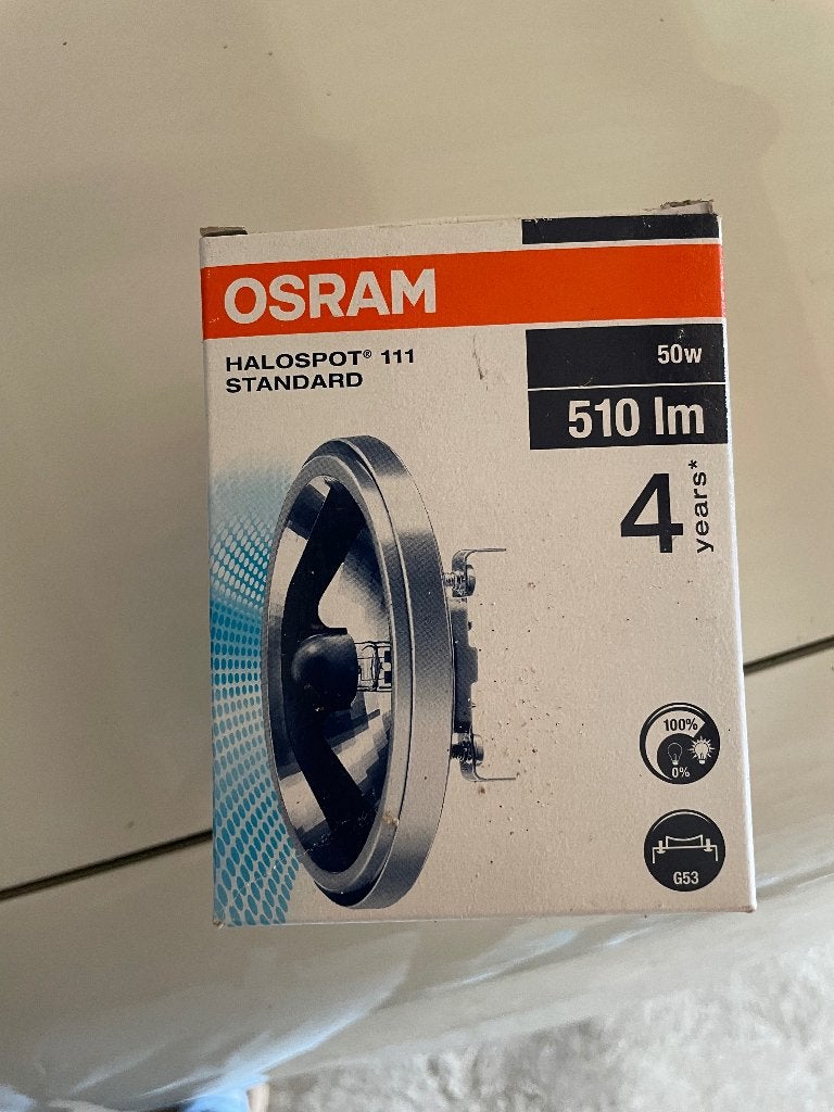 7 Osram spots, Huis en Inrichting, Halogeen, Opbouwspot, Nieuw, Overige fittingen