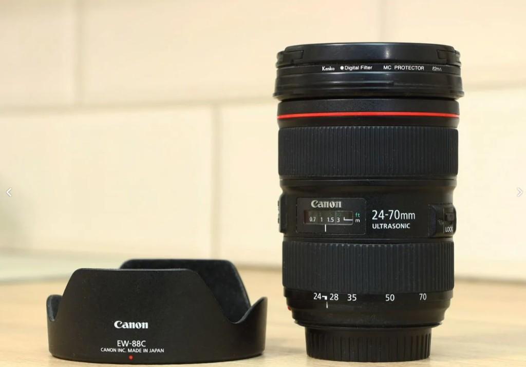 Canon EF 24-70mm f/2.8L II USM, TV, Hi-fi & Vidéo, Photo | Lentilles & Objectifs, Enlèvement ou Envoi, Comme neuf, Lentille standard