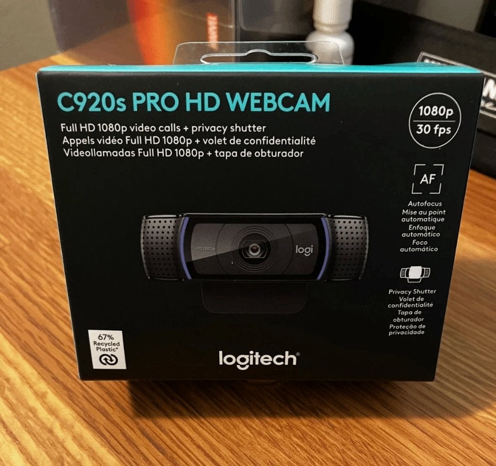 Logitech C920s PRO HD webcam, Informatique & Logiciels, Webcams, Enlèvement, Utilisé, Filaire, Logitech