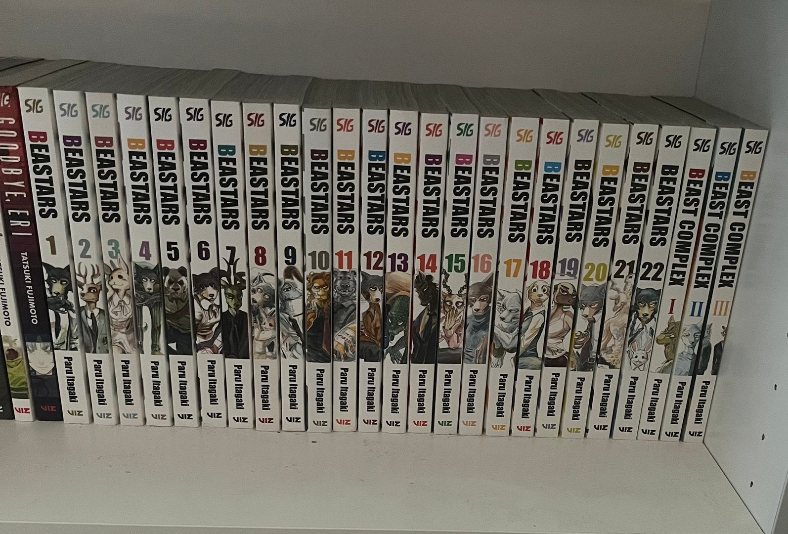 Manga Beastars 1-22 + 1-3 complex, Boeken, Strips | Comics, Ophalen of Verzenden, Zo goed als nieuw