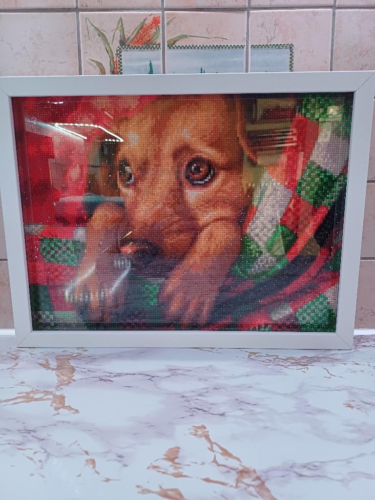 Diamond painting kader zelf gemaakt, Ophalen, Fantasie, Handgemaakt, Diamond painting
