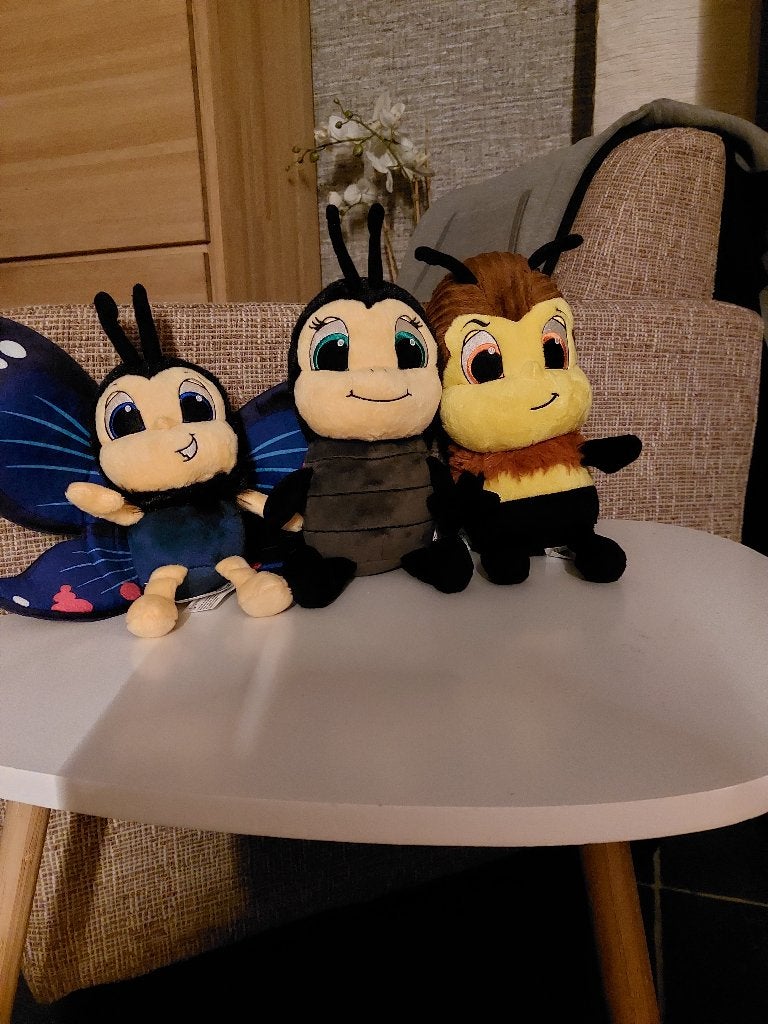 Mooie knuffels van insecten, zo goed als nieuw, Enlèvement ou Envoi, Comme neuf, Lavable